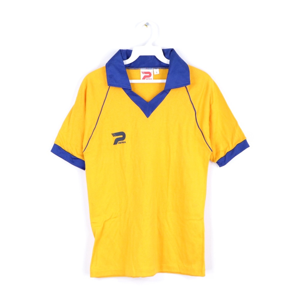 NOS Vtg 70s Patrick Spell Out Soccer Jersey Gold